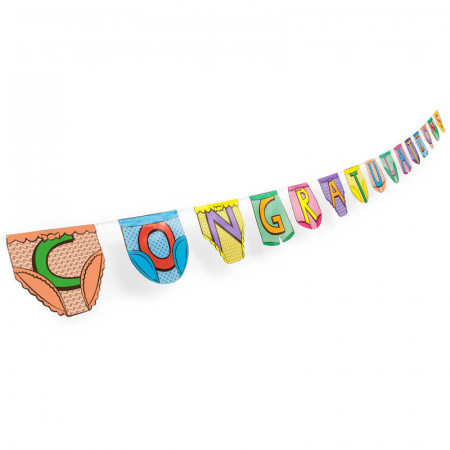 Party Pants Bunting Congratulations