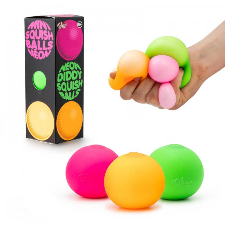 Scrunchems Mini Squish Balls N&eacute;on (3)