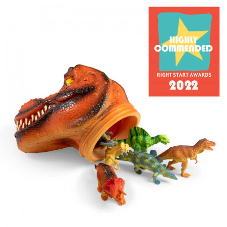 Contenant à tête de dinosaure T-Rex (grand)