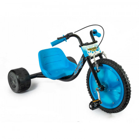 Flashing Fire Hog Trike Blue With New Flashing Wheel