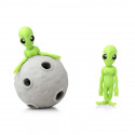 Stretchy Alien And Asteroid